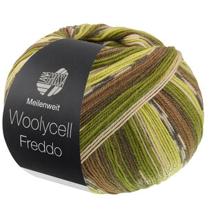 Lana Grossa MEILENWEIT 100g Woolycell Freddo | 6043-grijs bruin/mosgroen/appel groen/grijs groen/pistache/donker grijs/licht grijs
