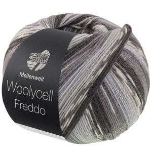 Lana Grossa MEILENWEIT 100g Woolycell Freddo | 6045-licht grijs/steengrijs/muisgrijs/donker grijs/antraciet/zilvergrijs