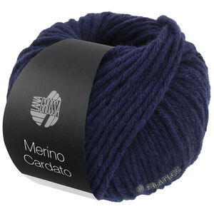 Lana Grossa MERINO CARDATO | 08-nacht blauw