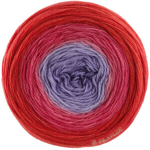 Lana Grossa MERINO LACE AQUARELL | 04-grijs violet/framboos/tomaatrood