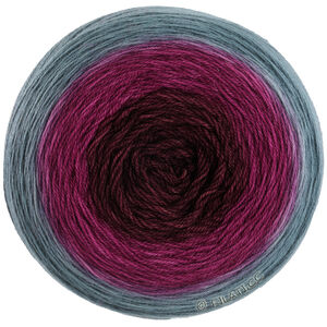 Lana Grossa MERINO LACE AQUARELL | 08-blauwgrijs/wijnrood/bourgondisch