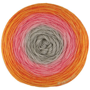 Lana Grossa MERINO LACE AQUARELL | 13-grijs beige/zalm/heide/oranje