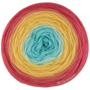 Lana Grossa MERINO LACE AQUARELL | 15-zalmrood/zalmoranje/geel/turkoois