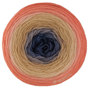 Lana Grossa MERINO LACE AQUARELL | 18-abrikoos/perzik/antraciet