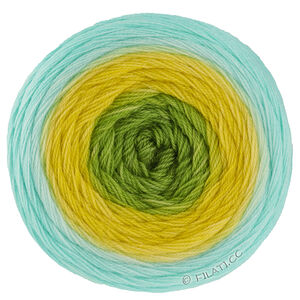 Lana Grossa MERINO LACE AQUARELL | 20-kiwi/helder geel/aqua