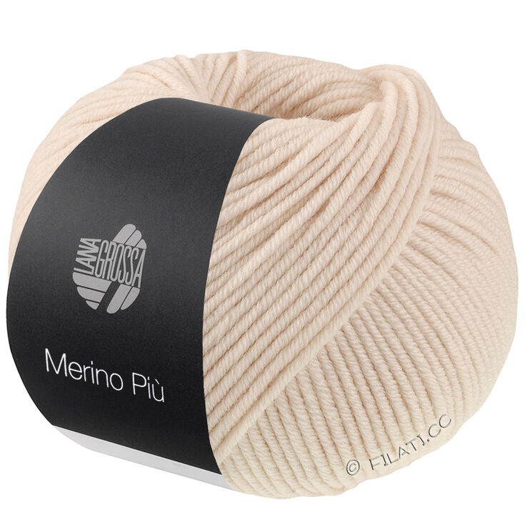 Lana Grossa MERINO PIÙ | 01-licht beige