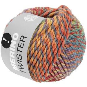 Lana Grossa MERINO TWISTER | 08-geel/zalm/petrol/roodpaars/maïsgeel/blauw paars