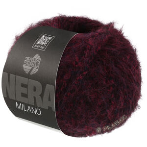 Lana Grossa MILANO (Nera) | 12-donker rood/zwart gemêleerd