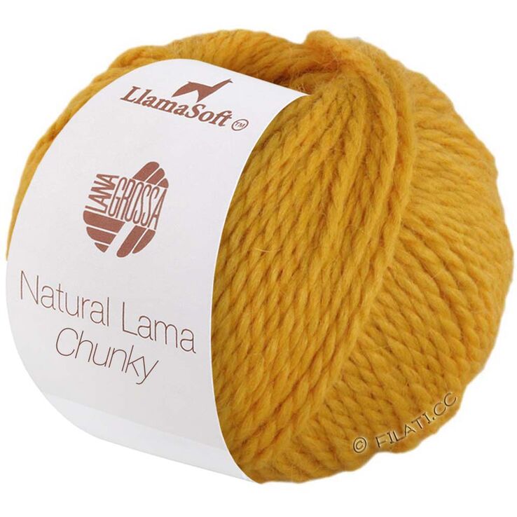 Lana Grossa NATURAL LAMA CHUNKY | 01-geel