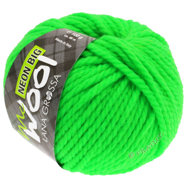 Lana Grossa NEON big (McWool) | 501-neon groen