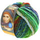 Lana Grossa OLYMPIA Classic | 063-licht blauw/jade/grasgroen/oranjebruin