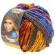 Lana Grossa OLYMPIA Classic | 068-oranje/petrol blauw/rood/cognac/cyclaam/goudgeel