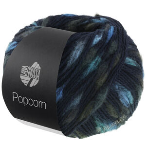 Lana Grossa POPCORN | 07-nacht blauw/licht blauw/donker blauw/turkoois