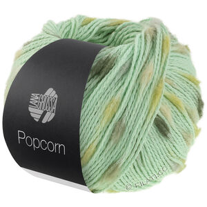 Lana Grossa POPCORN | 16-witgroen/ruwe witte/zachtgeel/olijf/donker grijs