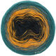 Lana Grossa SHADES OF MERINO COTTON | 414-petrol/grijs/licht oranje/nacht blauw
