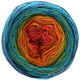 Lana Grossa SHADES OF MERINO COTTON | 601-terracotta /oranje/geel/geelgroen/turkoois/marine