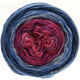 Lana Grossa SHADES OF MERINO COTTON | 604-sering felroze/violet/wit/midden blauw/duifblauw