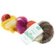 Lana Grossa SILKHAIR Hand-dyed | 608-donker grijs/ecru/terracotta /geel/rood violet