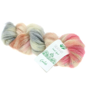 Lana Grossa SILKHAIR Hand-dyed | 610-beige/rose/ecru/licht grijs/donker grijs