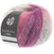 Lana Grossa SILKHAIR HAZE Print | 1214-licht grijs/zalm/violet/zacht roze