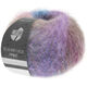 Lana Grossa SILKHAIR HAZE Print | 1215-petrol blauw/rood violet/paars/grijs bruin