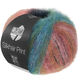 Lana Grossa SILKHAIR PRINT | 438-licht rood/turkoois blauw/blauw violet/groen/grijs