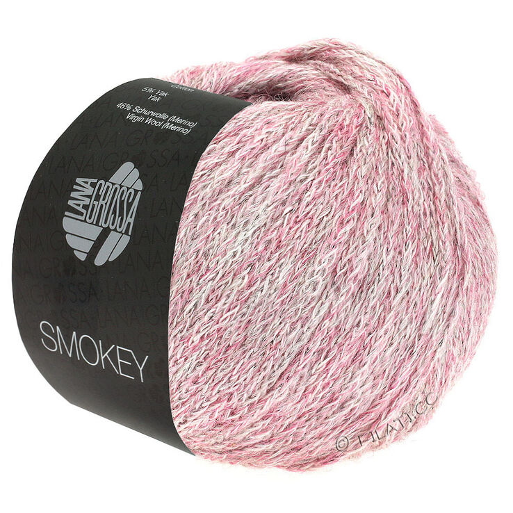 Lana Grossa SMOKEY | 201-oudroze/natuur/grijs