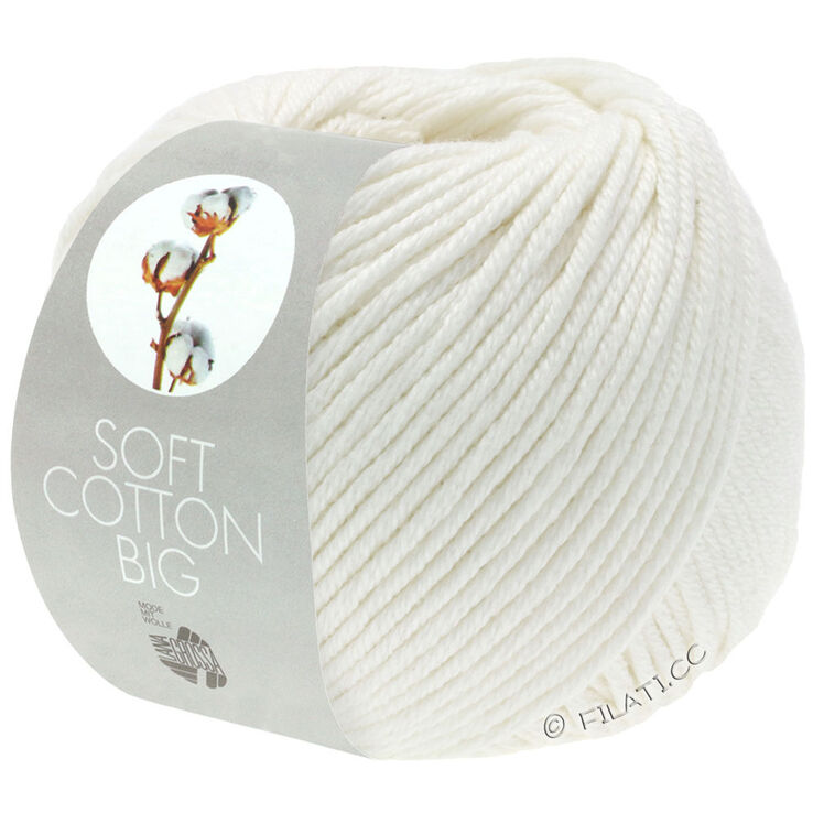 Lana Grossa SOFT COTTON Big | 01-wit