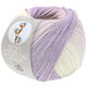 Lana Grossa SOFT COTTON Dégradé | 117-ecru/zachtpaars/sering