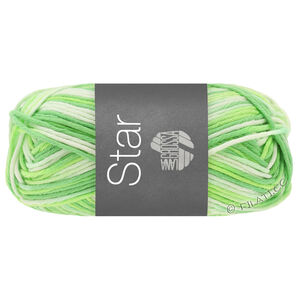 Lana Grossa STAR Print | 348-witgroen/licht groen/jade