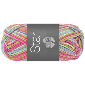 Lana Grossa STAR Print | 354-witgroen/mosterd/shiner blauw/felroze