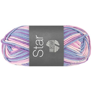 Lana Grossa STAR Print | 360-zachtroze /shiner blauw/violet/sering