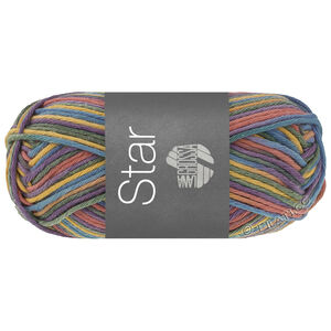 Lana Grossa STAR Print | 369-geel/zalmrood/opaalgroen/blauw/blauw violet