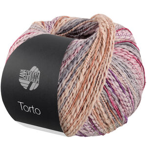 Lana Grossa TORTO | 11-licht beige/pastelroze/licht grijs/felroze/violet/rose