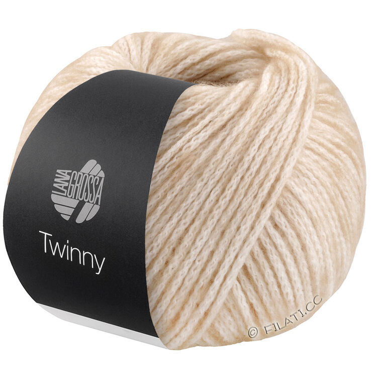 Lana Grossa TWINNY | 01-licht beige/zandbeige