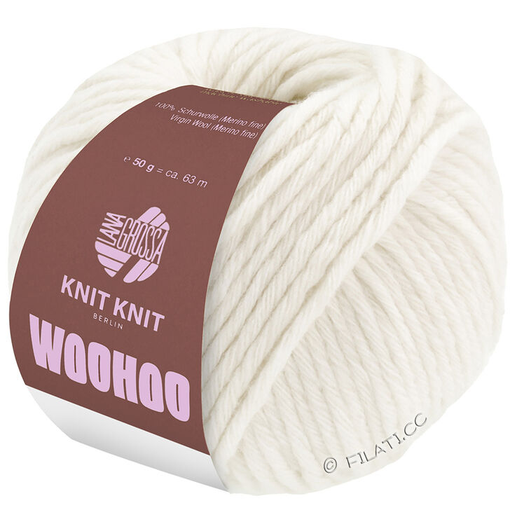 Lana Grossa WOOHOO 50g | 01-ruwe witte