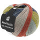 Lana Grossa MEILENWEIT 100g Yak Colorblock (ABOUT BERLIN) | 634-taupe/antraciet/mosterd/munt/baksteenrood gemêleerd