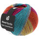 Lana Grossa MEILENWEIT 100g Yak Colorblock (ABOUT BERLIN) | 638-foksia/jade/grijs groen/grijs geel/oranje gemêleerd