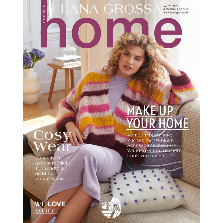 FILATI Handstrick No. 76 (Home) - Tijdschrift (DE) + Breibeschrijvingen (NL) van Lana Grossa