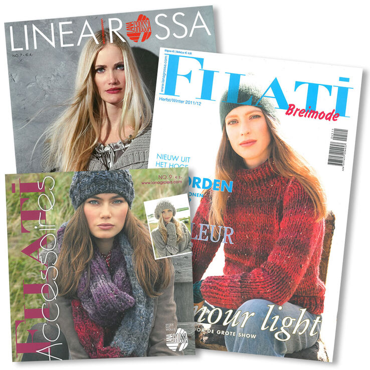 Breimode No. 45 + Linea Rossa No. 7 + Accessoires No. 9 (NL) van Lana Grossa