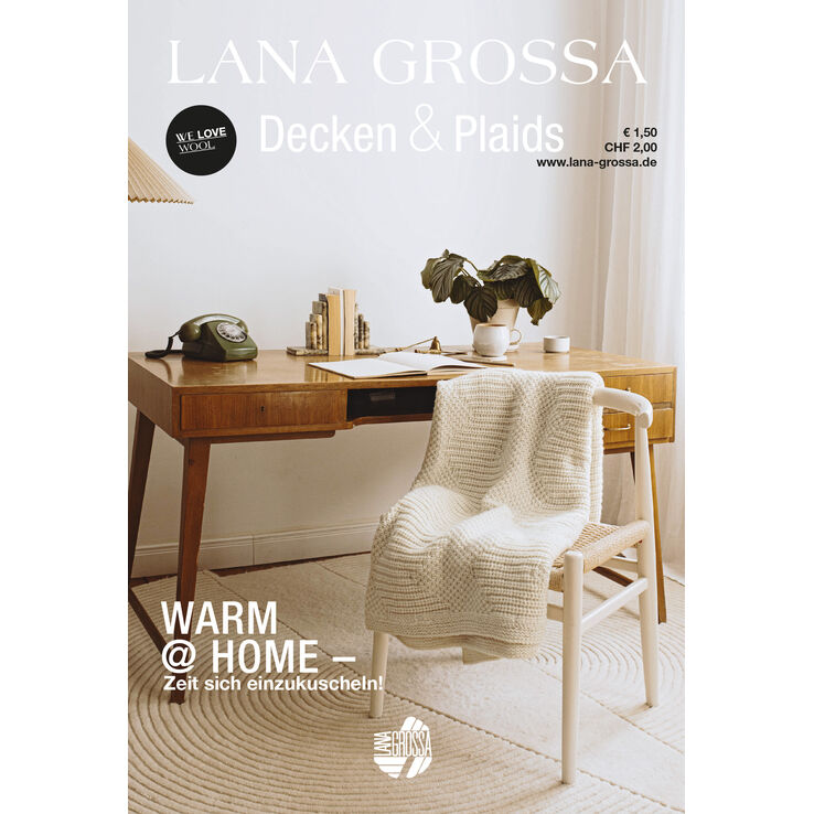 Deken & Plaids Flyer - Tijdschrift (DE) + Breibeschrijvingen (NL) van Lana Grossa