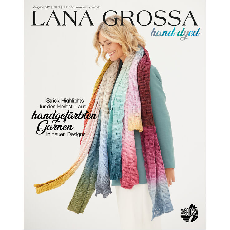 HAND-DYED No. 3 - Tijdschrift (DE) + Breibeschrijvingen (NL) van Lana Grossa