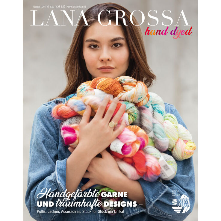 HAND-DYED - Tijdschrift (DE) + Breibeschrijvingen (NL) van Lana Grossa