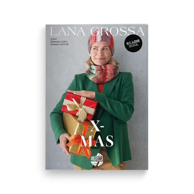 X-Mas Flyer 2025 - Tijdschrift (DE) + Breibeschrijvingen (NL) van Lana Grossa