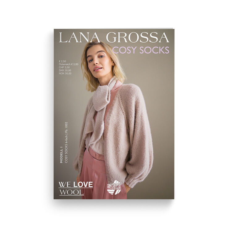 Cosy Socks Flyer 2026 - Duitse uitgave met QR van Lana Grossa