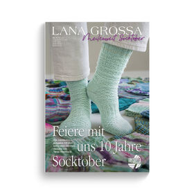 MEILENWEIT Socktober No. 9 - Duitse uitgave met QR van Lana Grossa