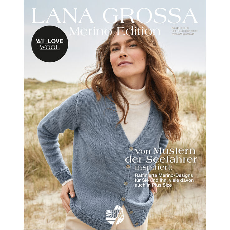 Merino Edition No. 3 - Tijdschrift (DE) + Breibeschrijvingen (NL) van Lana Grossa