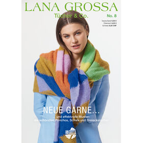 Tücher & Co. No. 8 - Tijdschrift (DE) + Breibeschrijvingen (NL) van Lana Grossa
