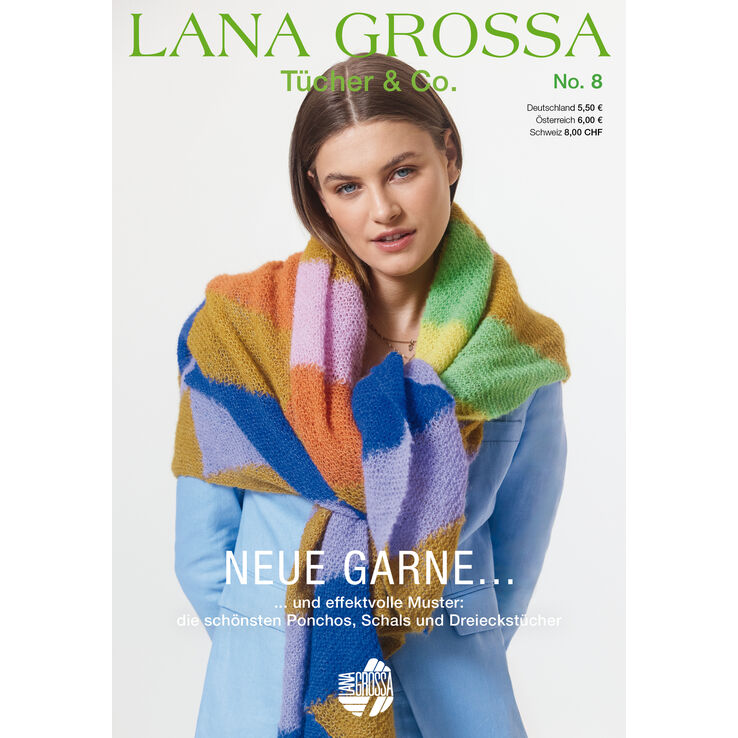 Tücher & Co. No. 8 - Tijdschrift (DE) + Breibeschrijvingen (NL) van Lana Grossa