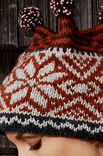 Lana Grossa MUTS MET JACQUARDPATROON EN STREPEN AM Alpaca